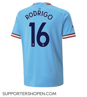 Manchester City Rodri Hernandez #16 Hemma Matchtröja 2022-23 Kortärmad